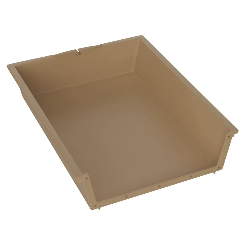 Strybuc Brixwell Cabinet Drawer Insert, Plastic Material, Beige Finish, 17-1/2" Width,18-1/2" Depth, 4" Height, Bracket Mount, Normal Closure, Interior Organizer Panel - Image 1